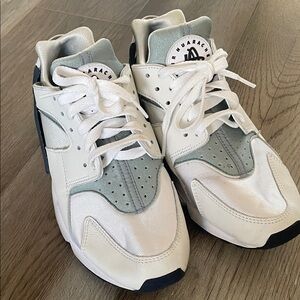 Nike Air Huarache White, Blue, Gray Sneakers